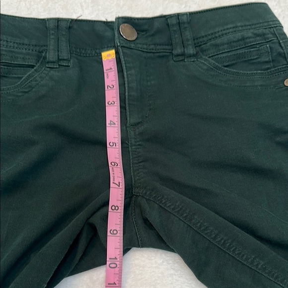 Democracy AB Technology Dark Green Skinny Jeans With Elastic Band on Waist - Picture 10 of 14